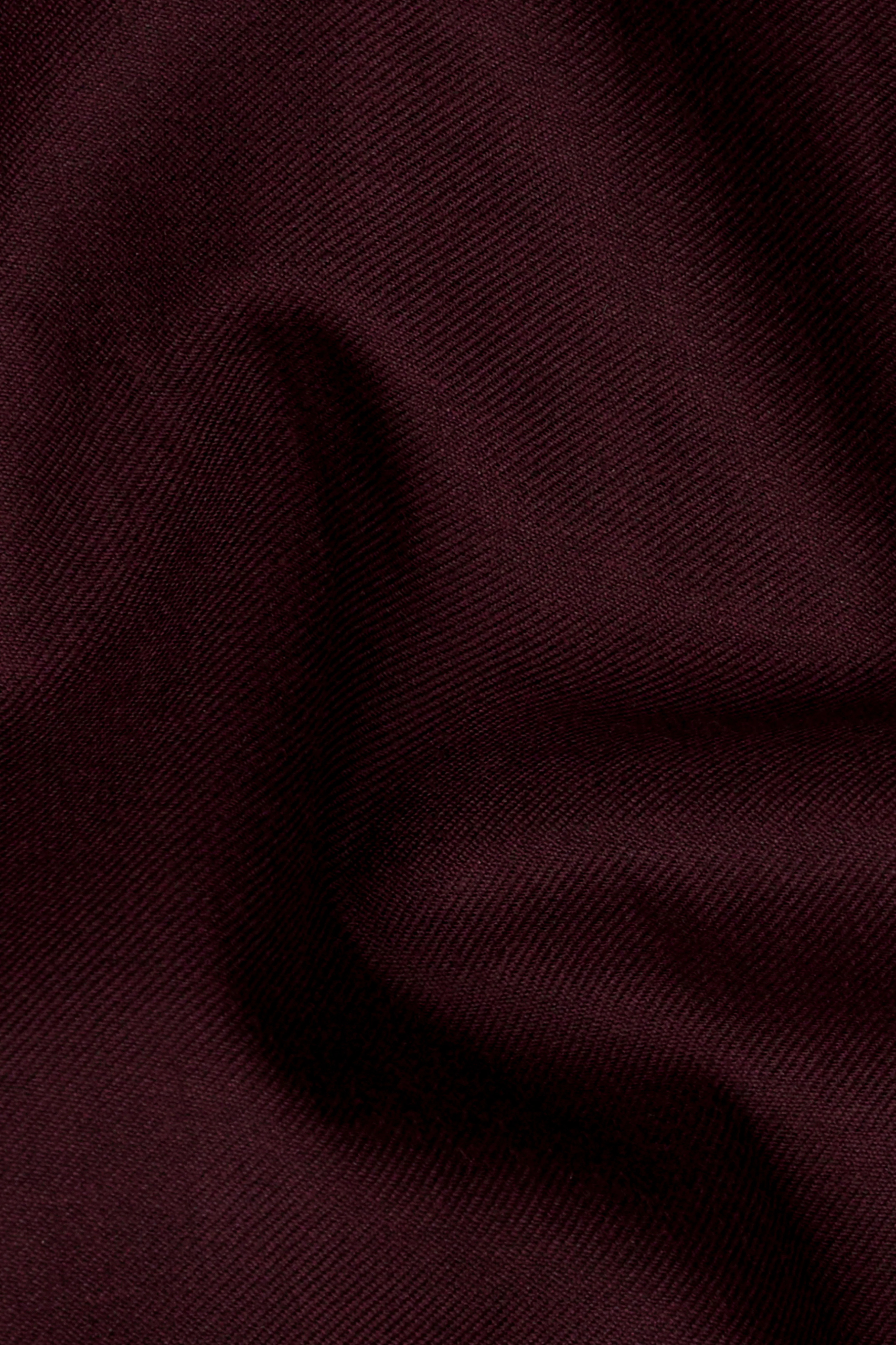 Umber Maroon Wool Rich Nehru Jacket - Image 3