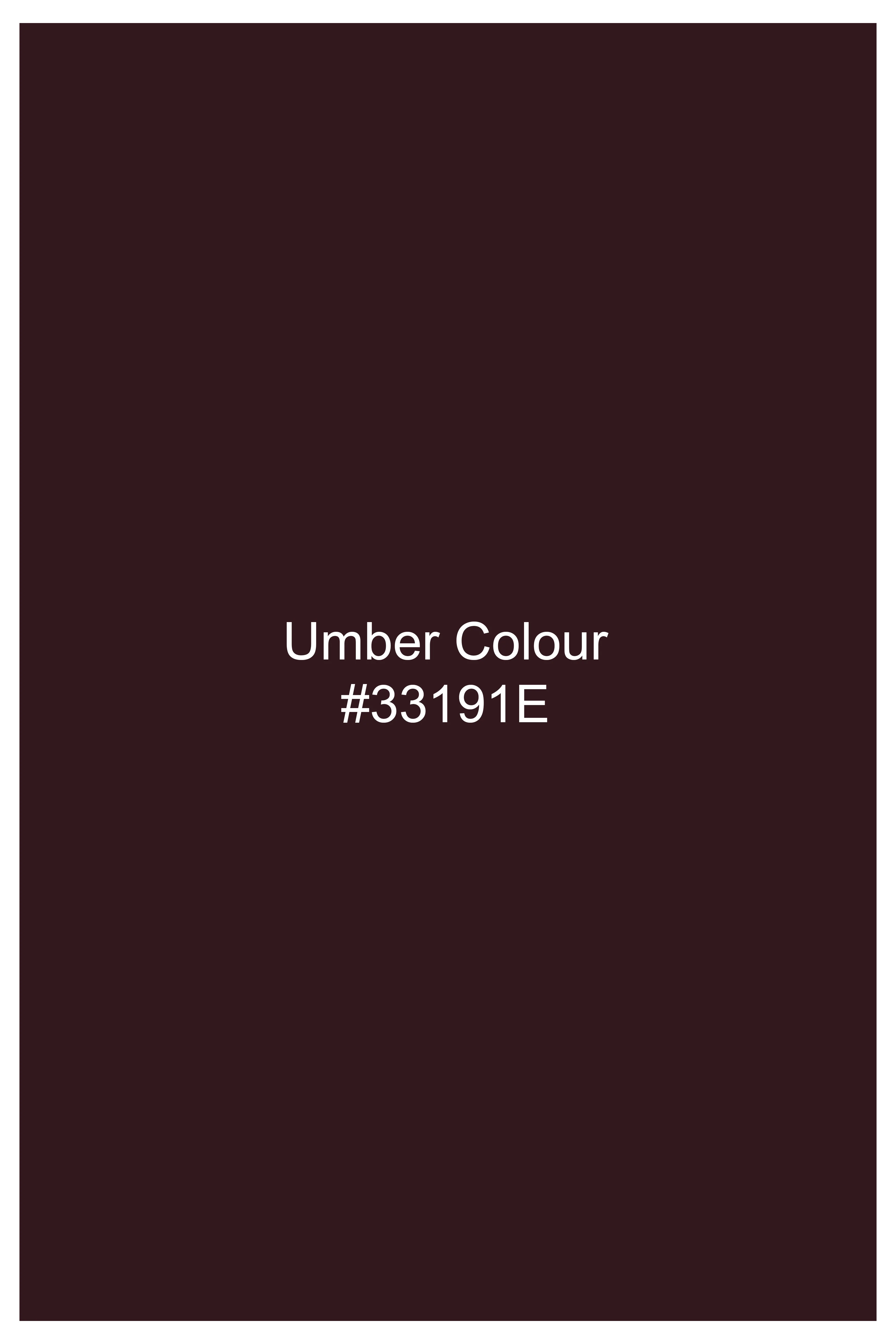 Umber Maroon Wool Rich Nehru Jacket - Image 7