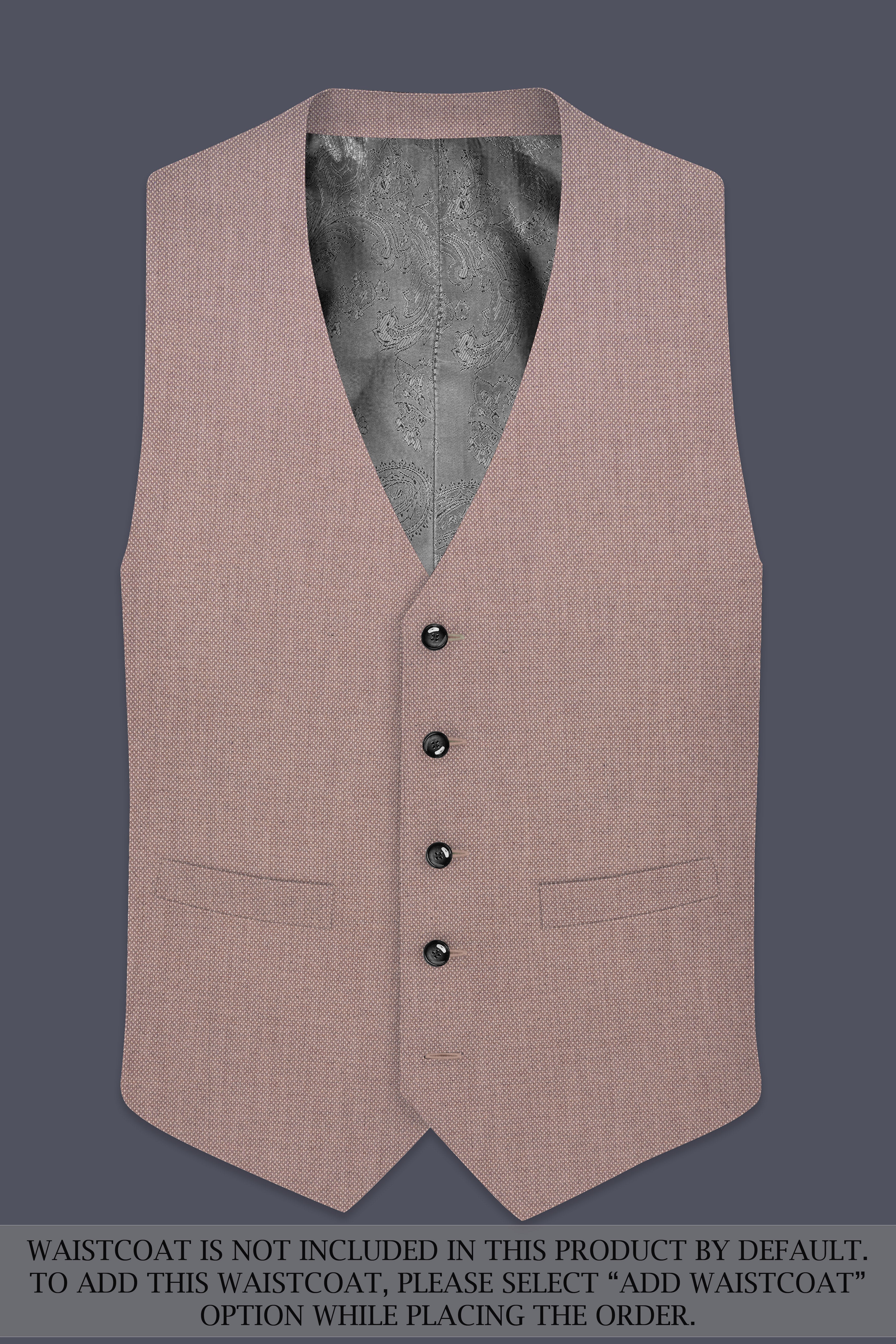 Velbrun-Zorba Brown Textured Wool Rich Single Breasted Suit - Image 16