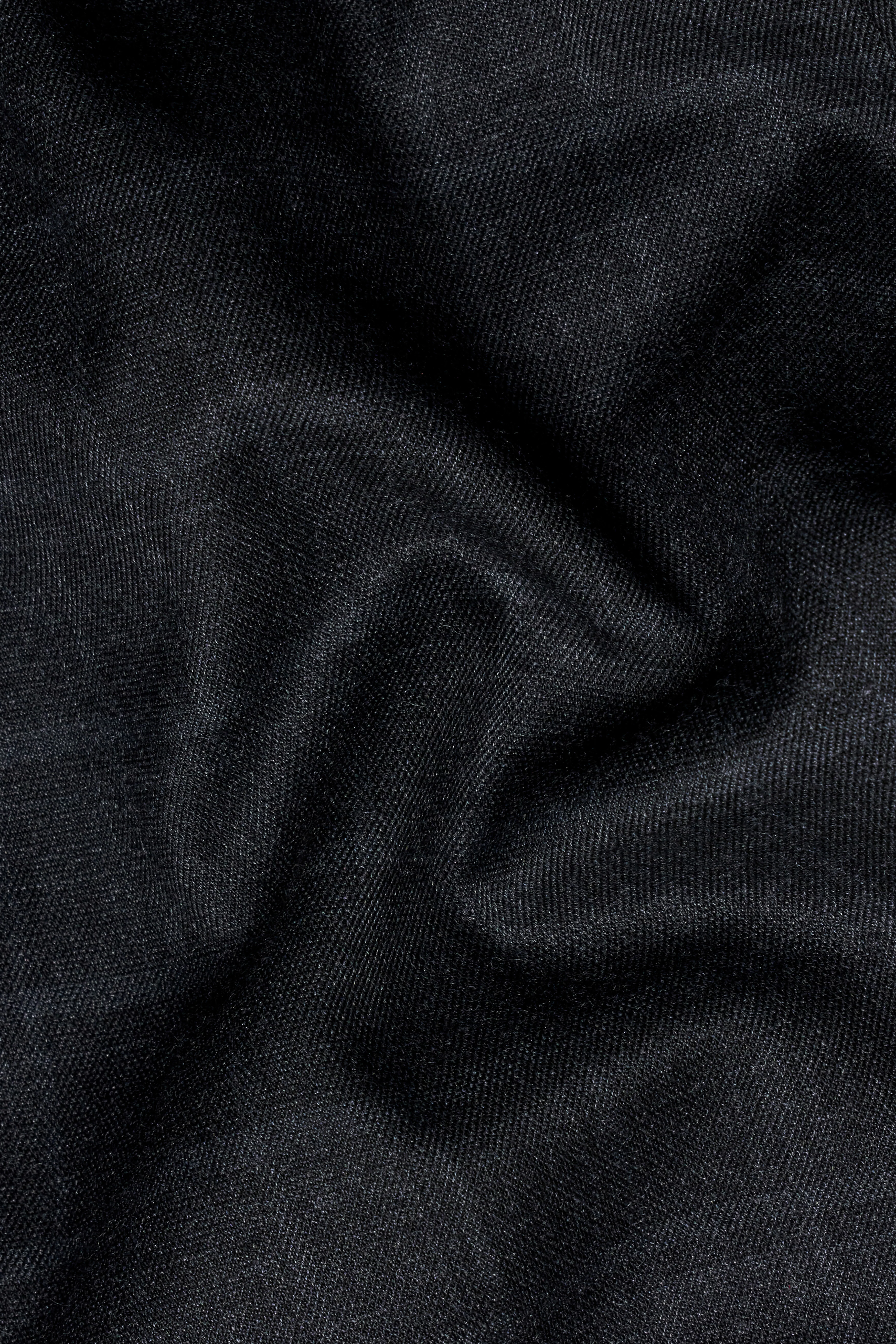 Vulcan Black with Marengo Gray Windowpane Tweed Designer Blazer - Image 3