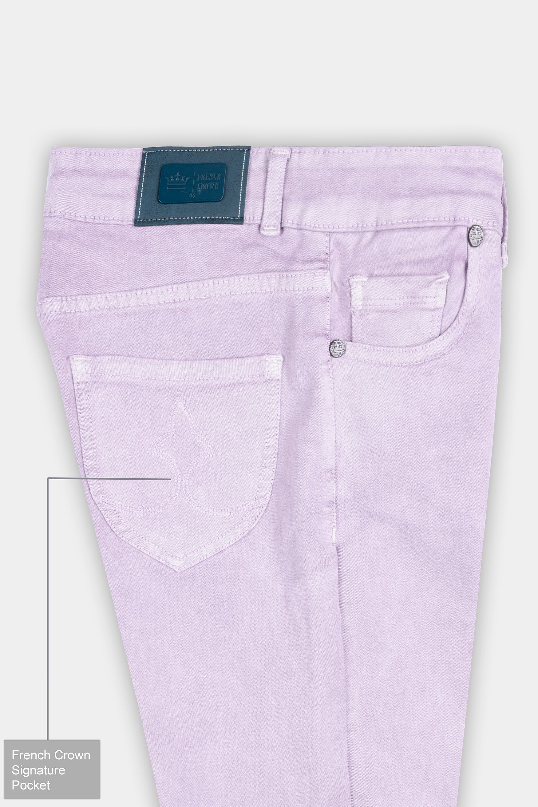 Women’s Skinny Fit Amethyst Lavender Rinse Wash Ankle Length Stretchable Denim - Image 5