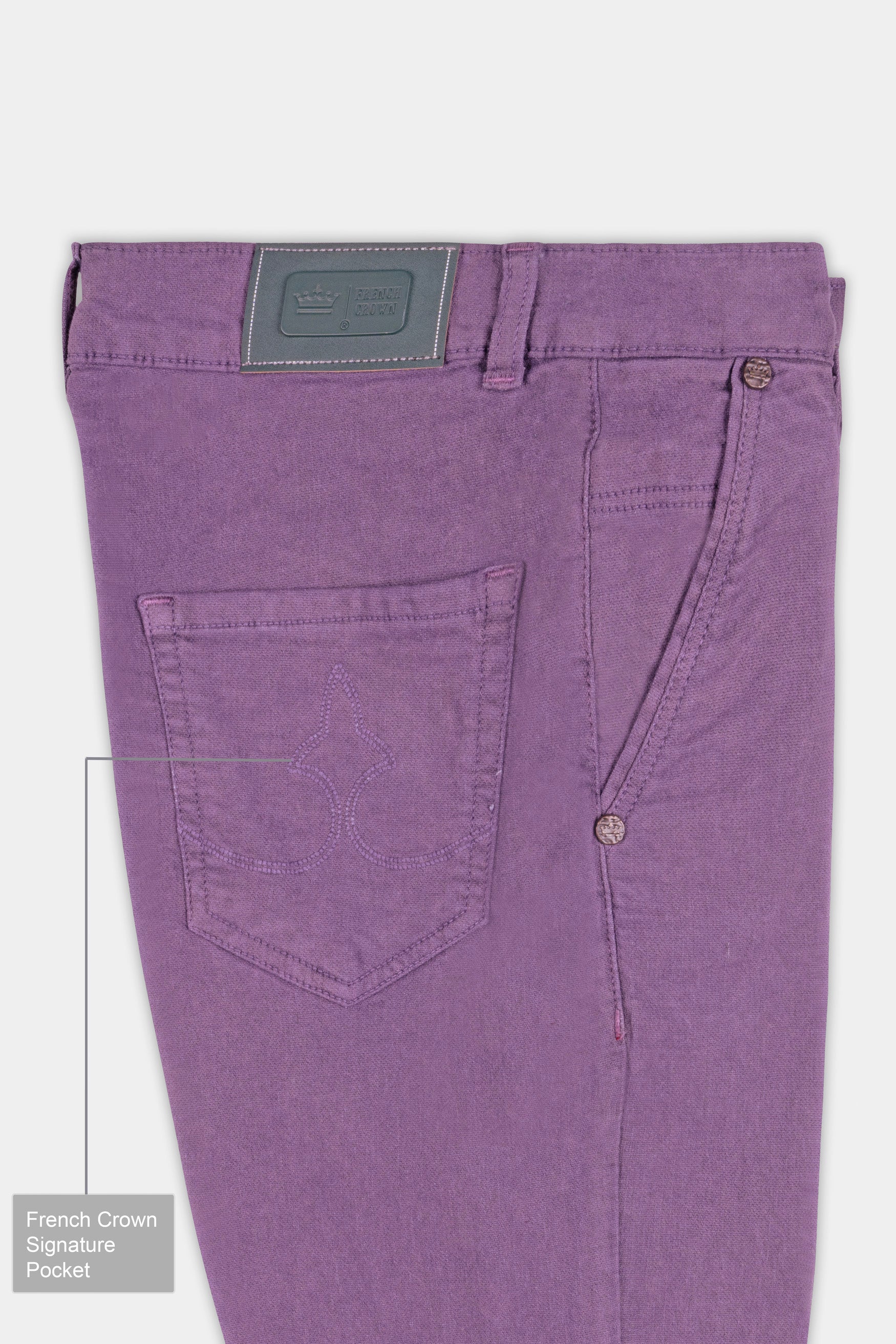 Women’s Skinny Fit Eminence Purple Rinse Wash Stretchable Denim - Image 5